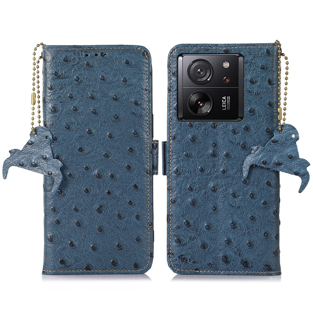 For Xiaomi 13T / 13T Pro / Redmi K60 Ultra Case Genuine Cow Leather RFID Blocking Phone Cover