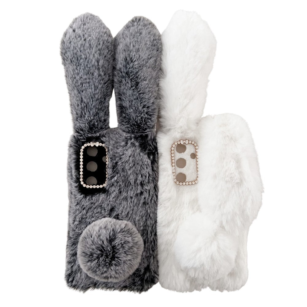 Samsung Galaxy S24+ Skal 3D Kaninöron Fuzzy Winter Varmt mobilskal