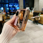 For Oppo Find N3 Flip 5G Case PU Leather + PC Glitter Phone Cover