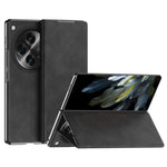 For Oppo Find N3 5G Phone Case Nappa Texture Leather + PC Cover with Stand