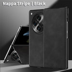 For Oppo Find N3 5G Phone Case Nappa Texture Leather + PC Cover with Stand