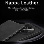 For Oppo Find N3 5G Phone Case Nappa Texture Leather + PC Cover with Stand