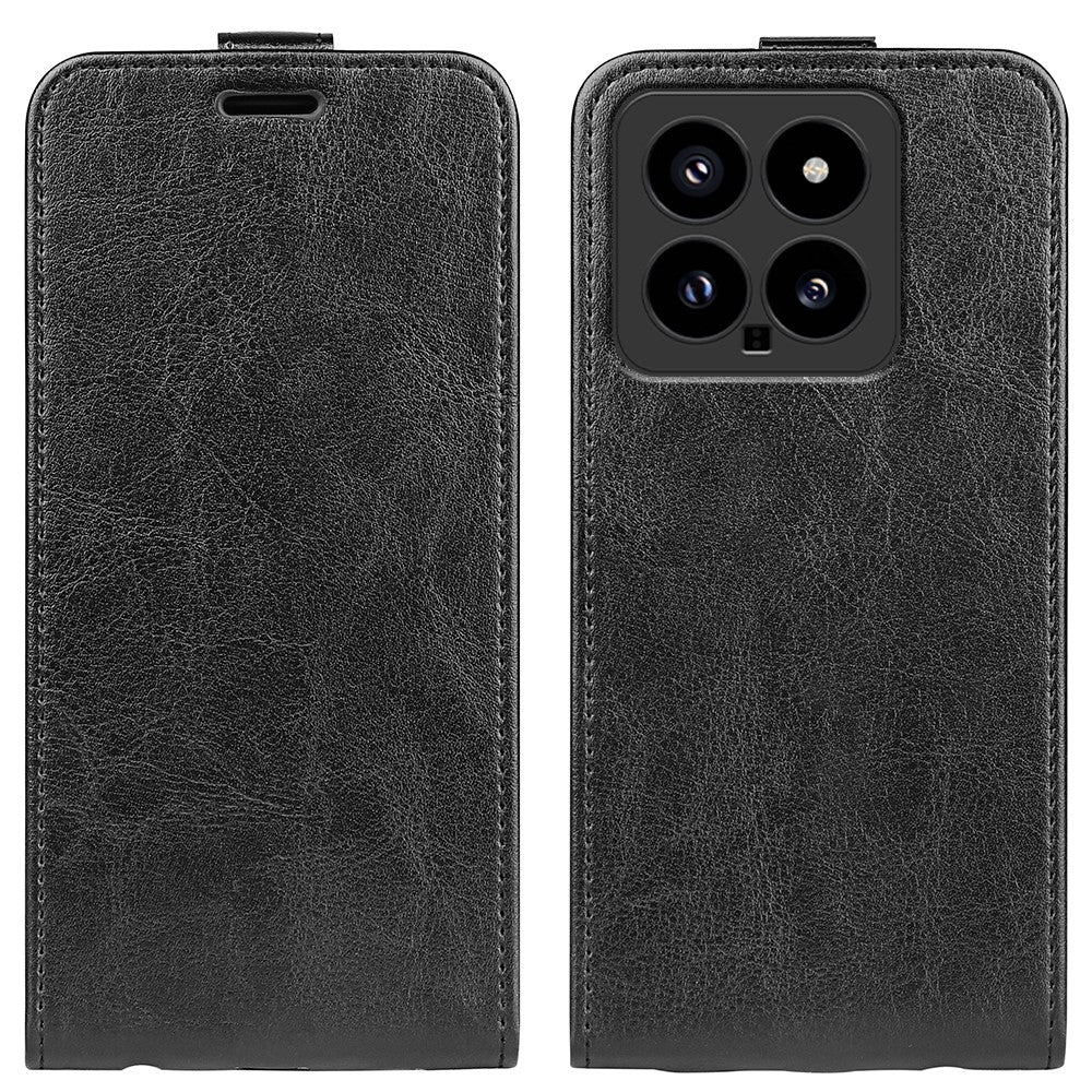 For Xiaomi 14 Case Crazy Horse Texture Leather Cover with Card Holder