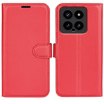 For Xiaomi 14 Case Litchi Texture PU Leather Stand Phone Wallet Cover