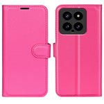 For Xiaomi 14 Case Litchi Texture PU Leather Stand Phone Wallet Cover