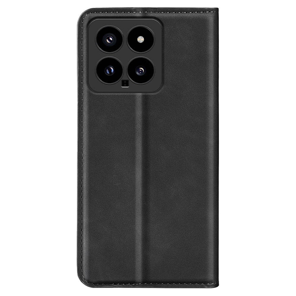 For Xiaomi 14 Case Skin-touch Phone Leather Cover with Wallet Stand