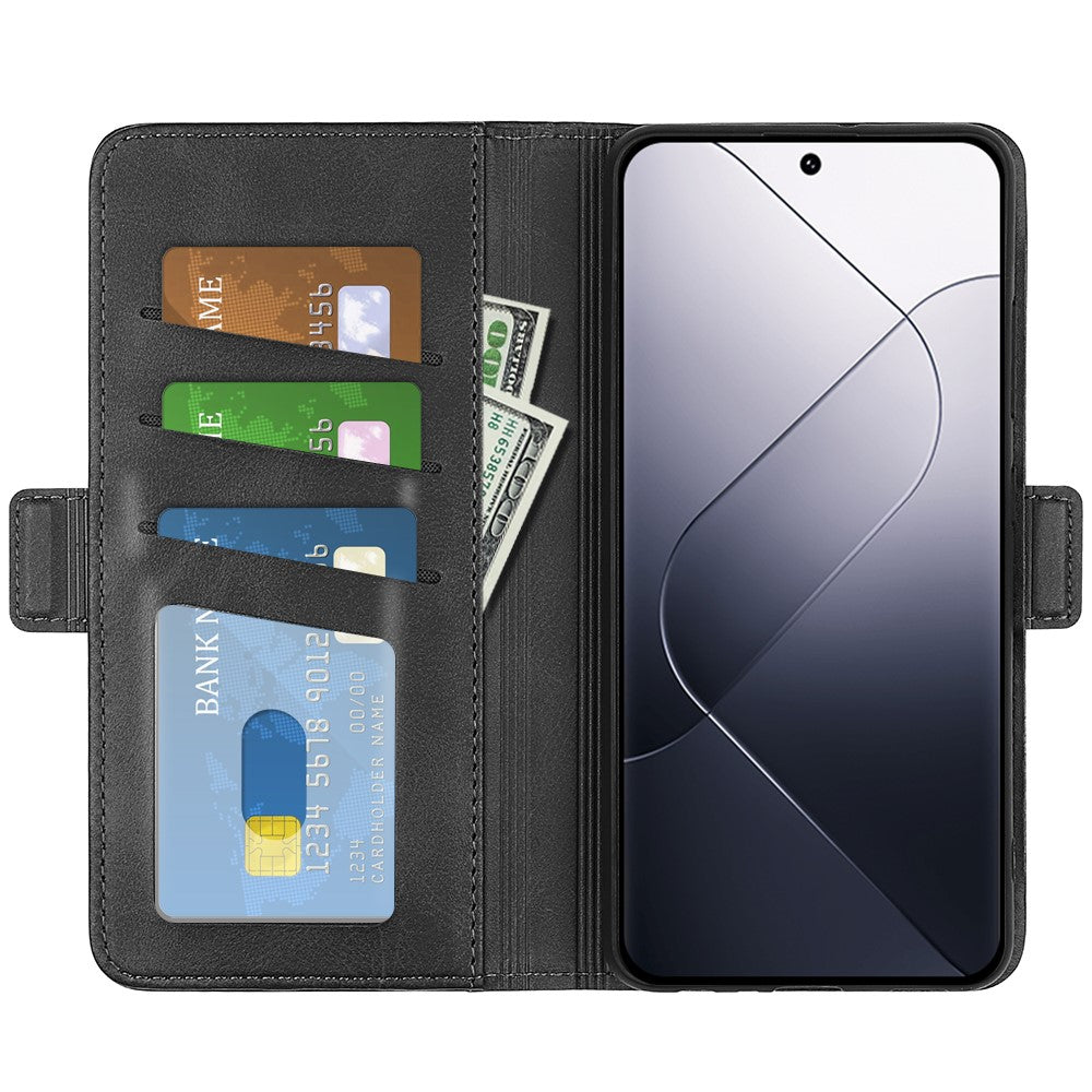 For Xiaomi 14 Case Calf Texture Leather Wallet Phone Cover