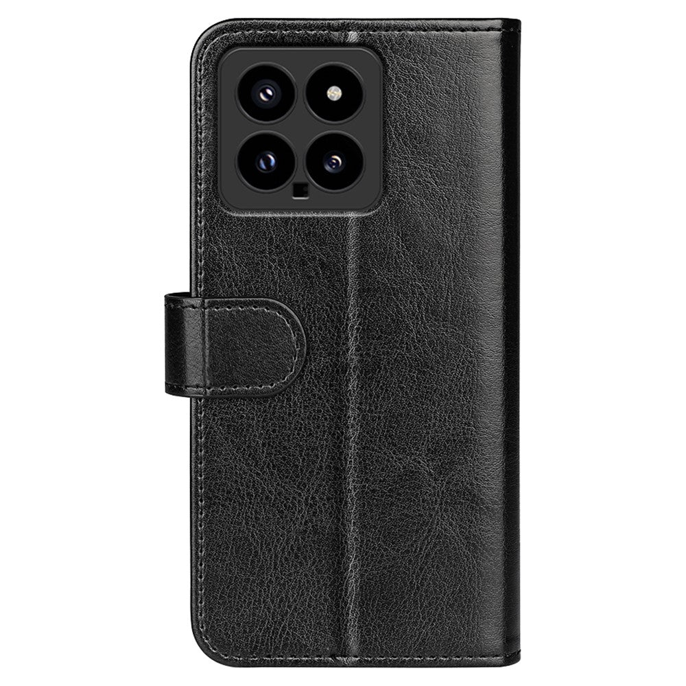 For Xiaomi 14 Case Crazy Horse Texture Wallet Leather Phone Cover
