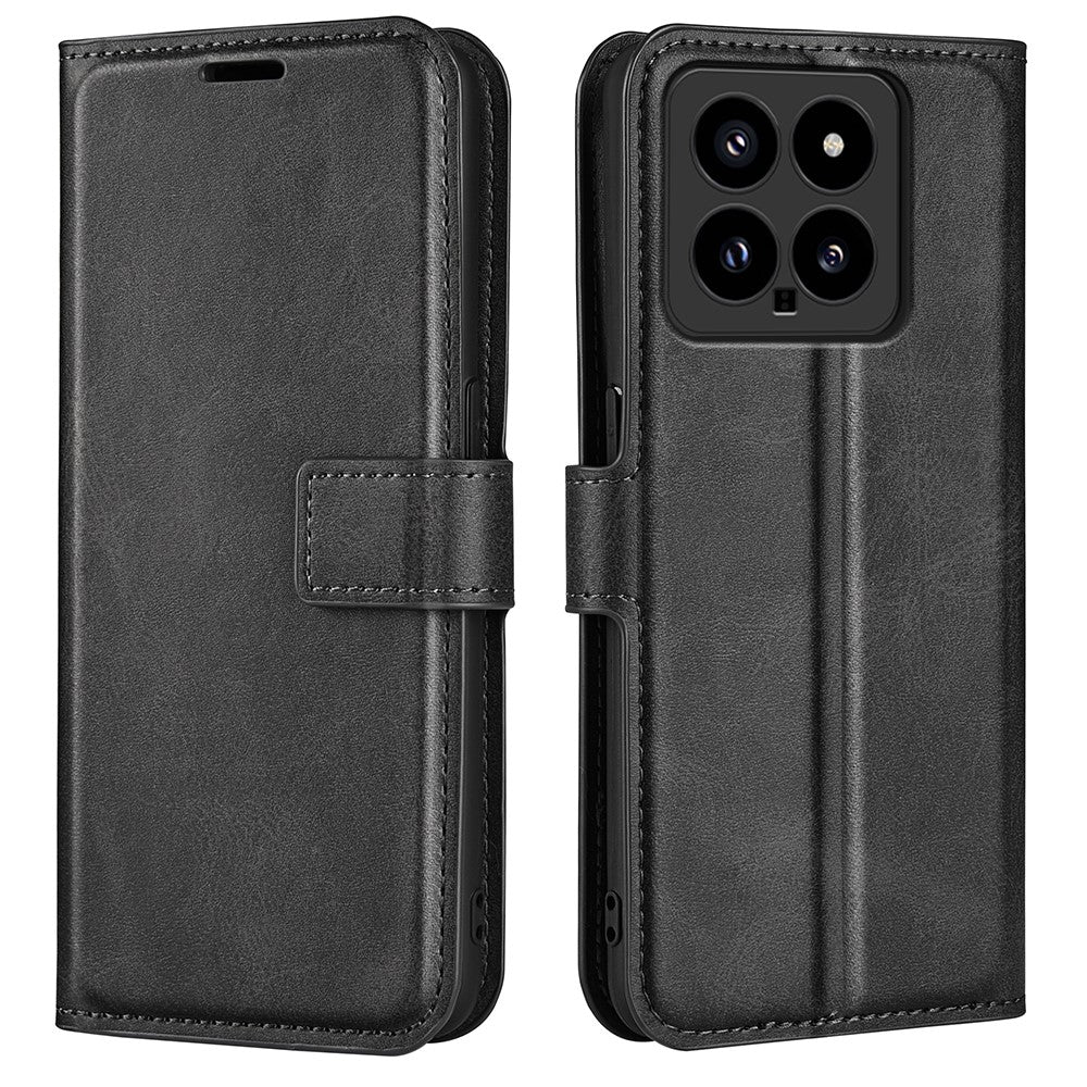 For Xiaomi 14 Case Calf Texture PU Leather Flip Phone Wallet Cover