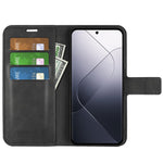 For Xiaomi 14 Case Calf Texture PU Leather Flip Phone Wallet Cover