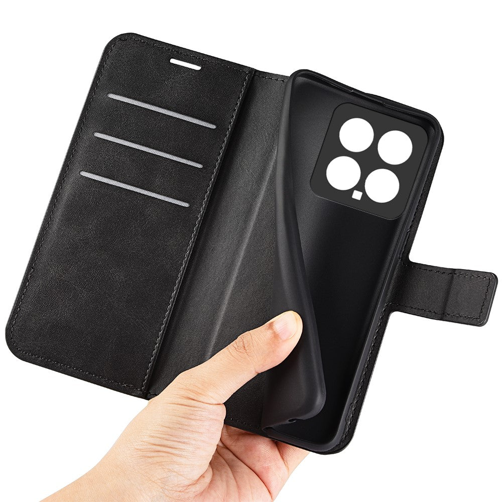 For Xiaomi 14 Case Calf Texture PU Leather Flip Phone Wallet Cover