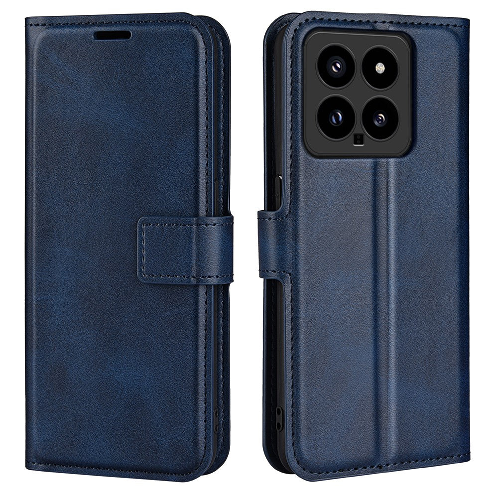 For Xiaomi 14 Case Calf Texture PU Leather Flip Phone Wallet Cover