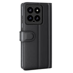For Xiaomi 14 Case Genuine Split Leather Phone Cover with Wallet Stand