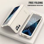 For Oppo Find N Case Scratch-resistant Hard PC Cell Phone Cover with Tempered Glass Film