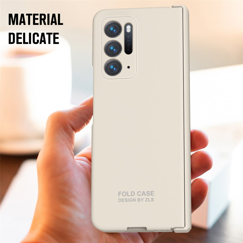For Oppo Find N Case Scratch-resistant Hard PC Cell Phone Cover with Tempered Glass Film