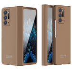 For Oppo Find N Case Scratch-resistant Hard PC Cell Phone Cover with Tempered Glass Film
