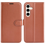 For Samsung Galaxy S24+ Case Wallet Stand Litchi Texture Phone Cover