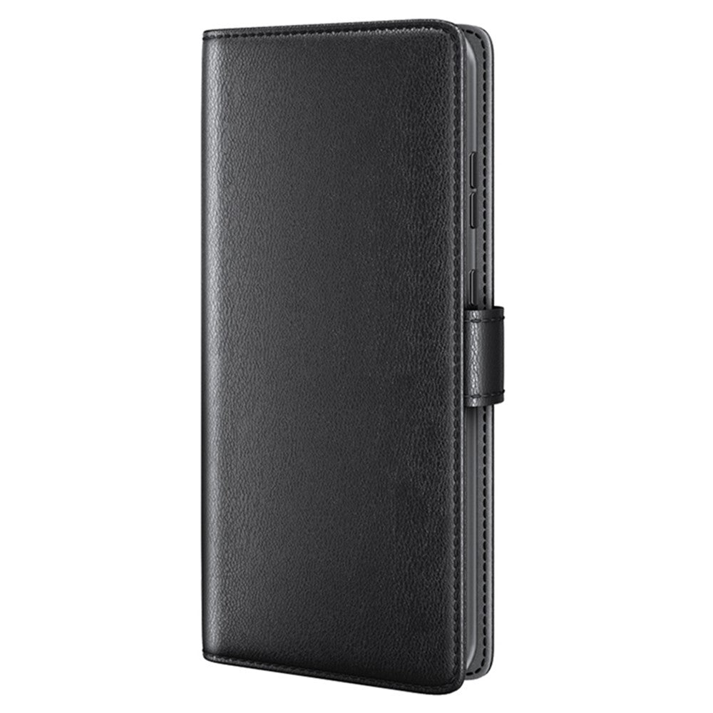 For Samsung Galaxy S24 Case Genuine Split Leather Phone Cover with Wallet Stand