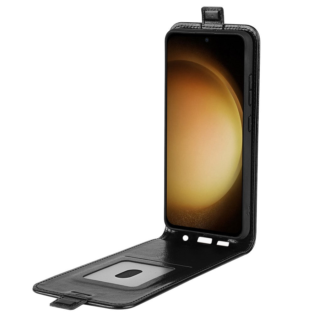 For Samsung Galaxy S24+ Case PU Leather Vertical Flip Phone Cover