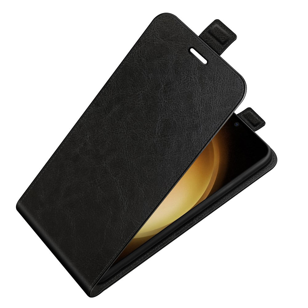 For Samsung Galaxy S24+ Case PU Leather Vertical Flip Phone Cover