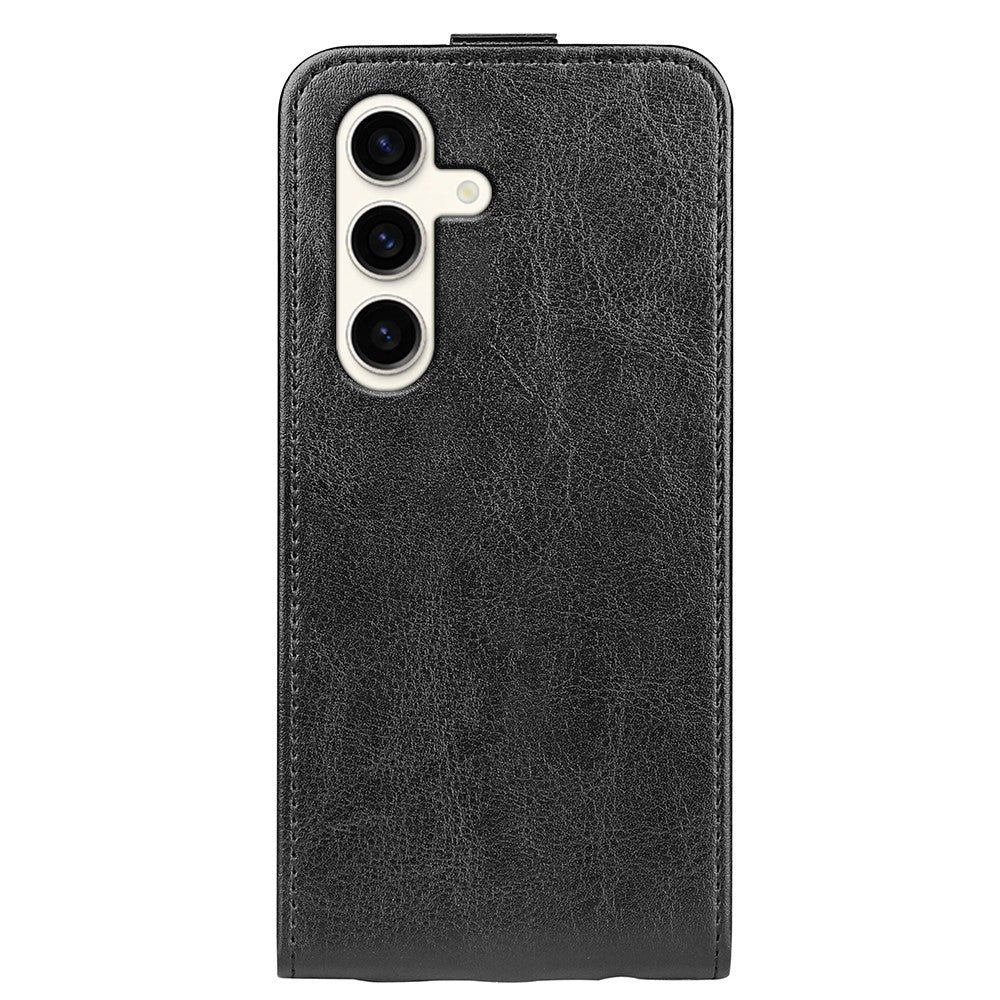 For Samsung Galaxy S24+ Case PU Leather Vertical Flip Phone Cover