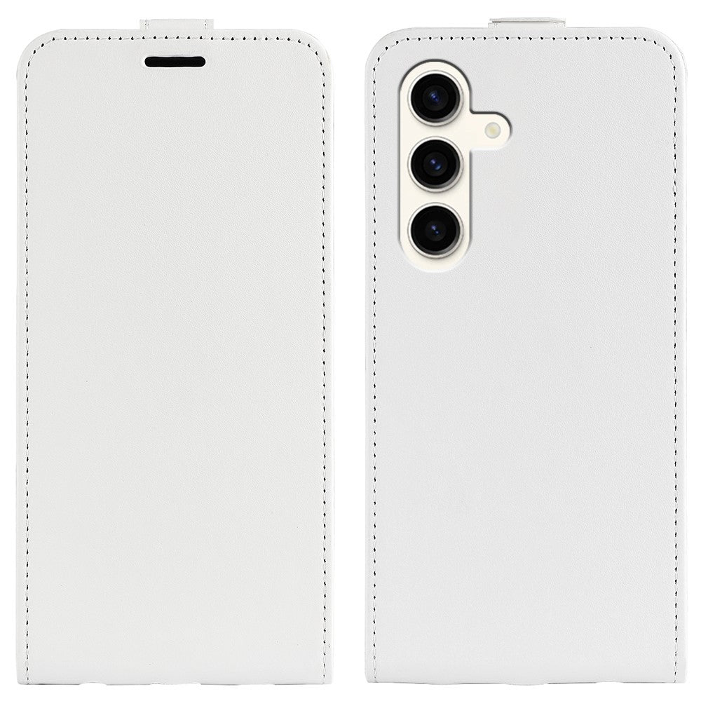 For Samsung Galaxy S24+ Case PU Leather Vertical Flip Phone Cover