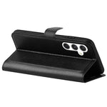For Samsung Galaxy S24 Case Magnetic Closure Litchi Texture Leather Phone Cover
