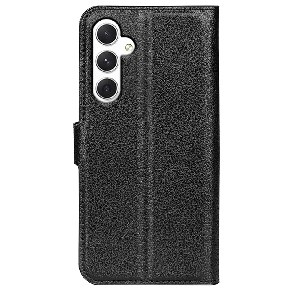For Samsung Galaxy S24 Case Magnetic Closure Litchi Texture Leather Phone Cover