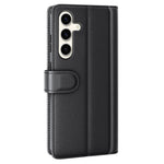 For Samsung Galaxy S24+ Case Genuine Split Leather Phone Cover with Wallet Stand