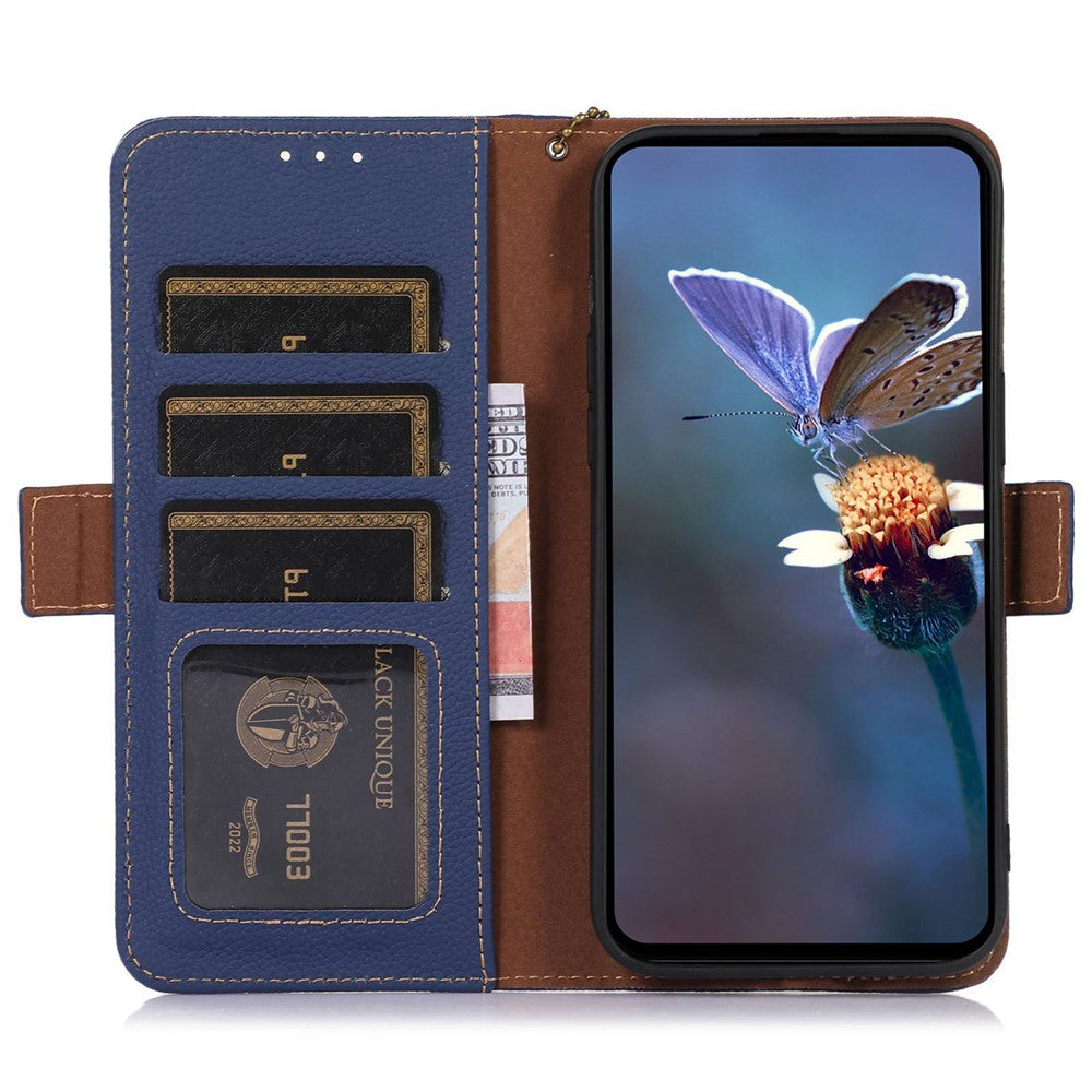 For Xiaomi Redmi 13C 4G / 13C 5G / Poco C65 4G / Poco M6 5G / 13R 5G Case Genuine Cow Leather Cover with RFID Blocking Wallet