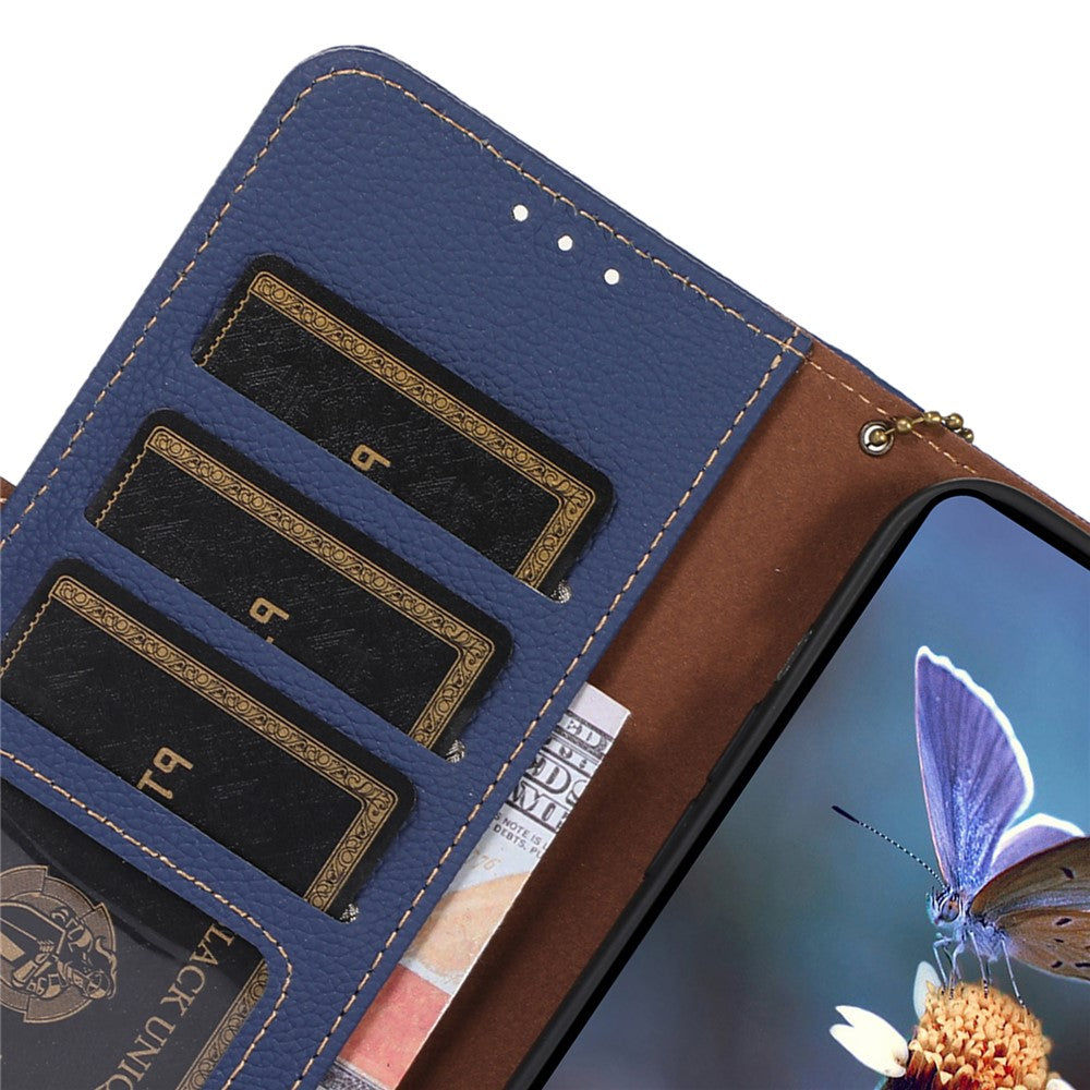 For Xiaomi Redmi 13C 4G / 13C 5G / Poco C65 4G / Poco M6 5G / 13R 5G Case Genuine Cow Leather Cover with RFID Blocking Wallet