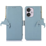 For Xiaomi Redmi 13C 4G / 13C 5G / Poco C65 4G / Poco M6 5G / 13R 5G Case Genuine Cow Leather Cover with RFID Blocking Wallet