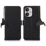 For Xiaomi Redmi 13C 4G / 13C 5G / Poco C65 4G / Poco M6 5G / 13R 5G Case Genuine Cow Leather Cover with RFID Blocking Wallet