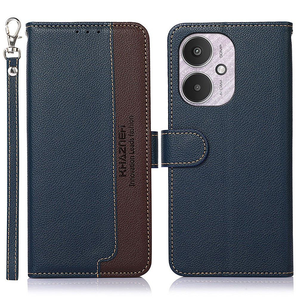 KHAZNEH For Xiaomi Redmi 13C 4G / 13C 5G / Poco C65 4G / Poco M6 5G / 13R 5G Case RFID Blocking Phone Leather Cover