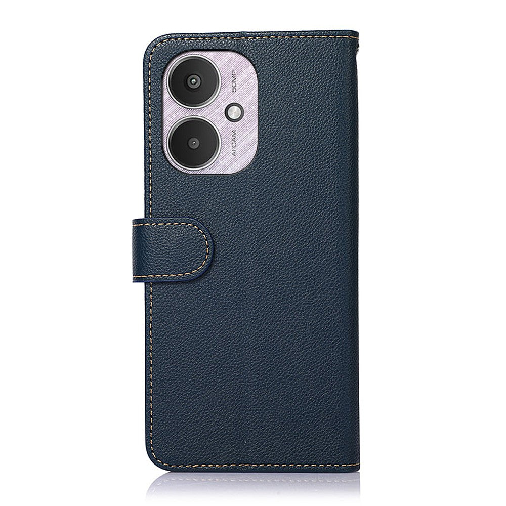 KHAZNEH For Xiaomi Redmi 13C 4G / 13C 5G / Poco C65 4G / Poco M6 5G / 13R 5G Case RFID Blocking Phone Leather Cover