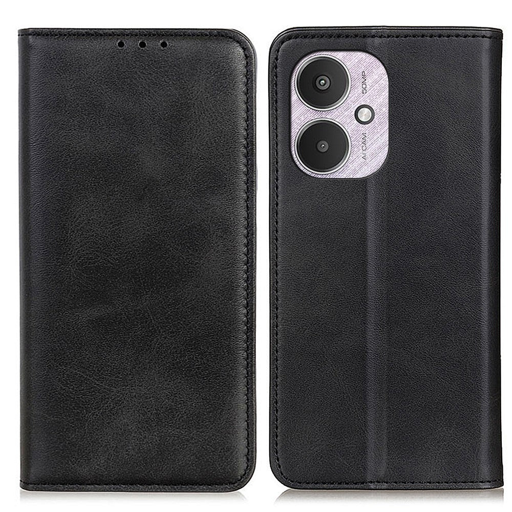 For Xiaomi Redmi 13C 4G / 13C 5G / Poco C65 4G / Poco M6 5G / 13R 5G Case Split Leather Magnetic Auto-Absorbed Phone Cover