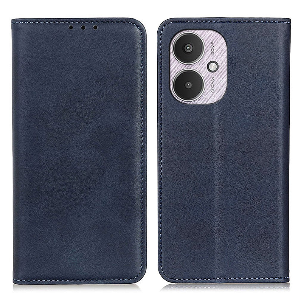 For Xiaomi Redmi 13C 4G / 13C 5G / Poco C65 4G / Poco M6 5G / 13R 5G Case Split Leather Magnetic Auto-Absorbed Phone Cover