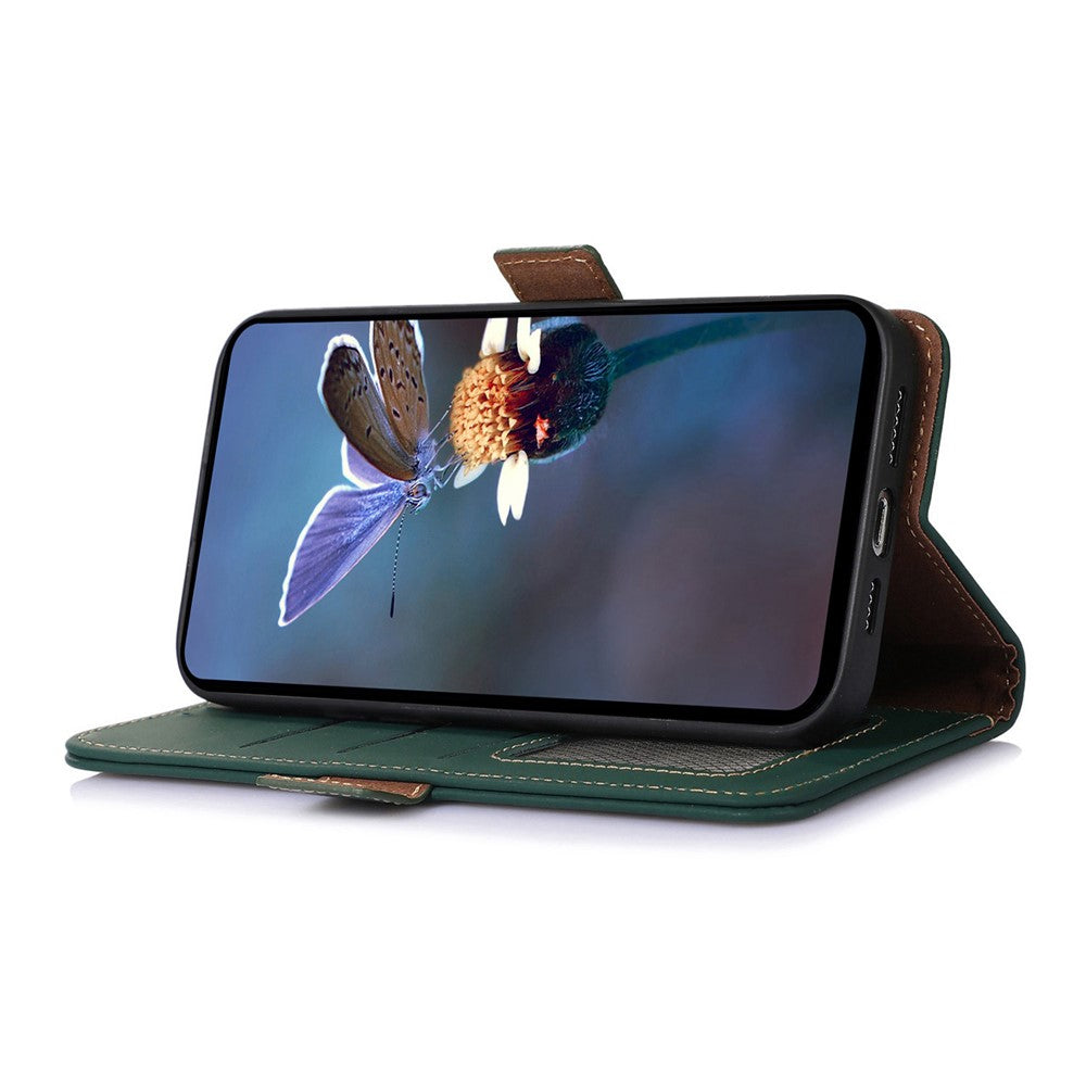 For Xiaomi Redmi 13C 4G / 13C 5G / Poco C65 4G / Poco M6 5G / 13R 5G Case Genuine Cow Leather RFID Blocking Wallet Cover