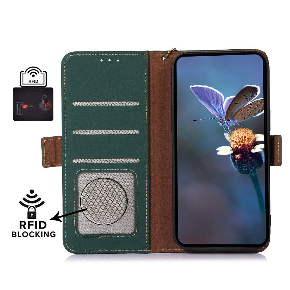 For Xiaomi Redmi 13C 4G / 13C 5G / Poco C65 4G / Poco M6 5G / 13R 5G Case Genuine Cow Leather RFID Blocking Wallet Cover