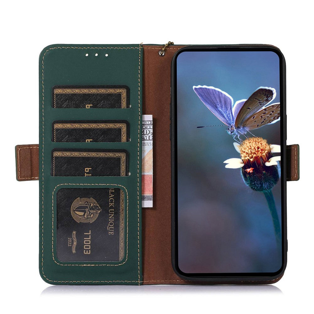 For Xiaomi Redmi 13C 4G / 13C 5G / Poco C65 4G / Poco M6 5G / 13R 5G Case Genuine Cow Leather RFID Blocking Wallet Cover