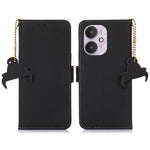 For Xiaomi Redmi 13C 4G / 13C 5G / Poco C65 4G / Poco M6 5G / 13R 5G Case Genuine Cow Leather RFID Blocking Wallet Cover