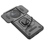 For Honor X50 5G Case Slide Lens Protection PC + TPU Kickstand Cover