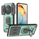 For Honor X50 5G Case Slide Lens Protection PC + TPU Kickstand Cover