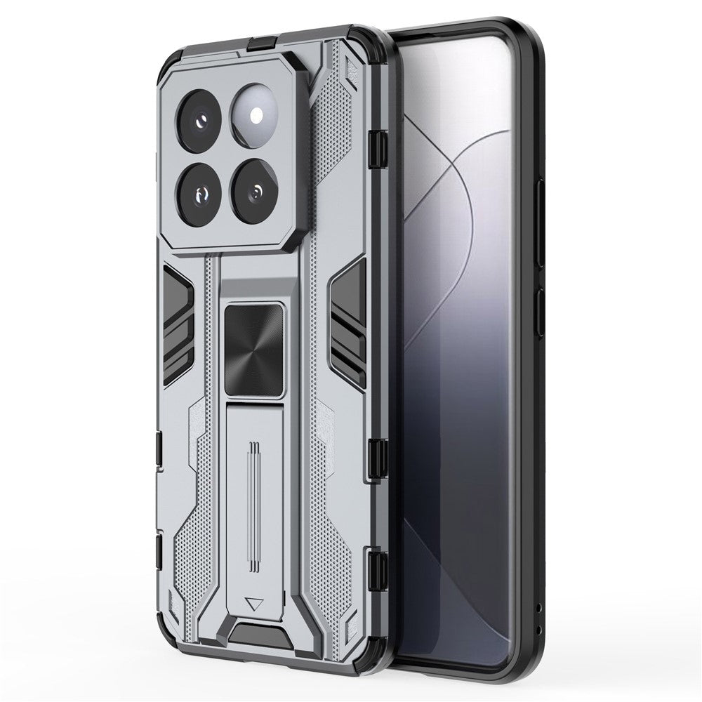 For Xiaomi 14 Pro Case Anti-scratch PC+TPU Kickstand Phone Back Cover