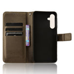 For Samsung Galaxy A25 5G (Global) (161.0 x 76.5 x 8.3mm) Case PU Leather Folio Flip Stand Protective Phone Cover