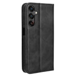 For Samsung Galaxy A25 5G (Global) (161.0 x 76.5 x 8.3mm) Leather Case Magnetic Auto Closing Phone Cover