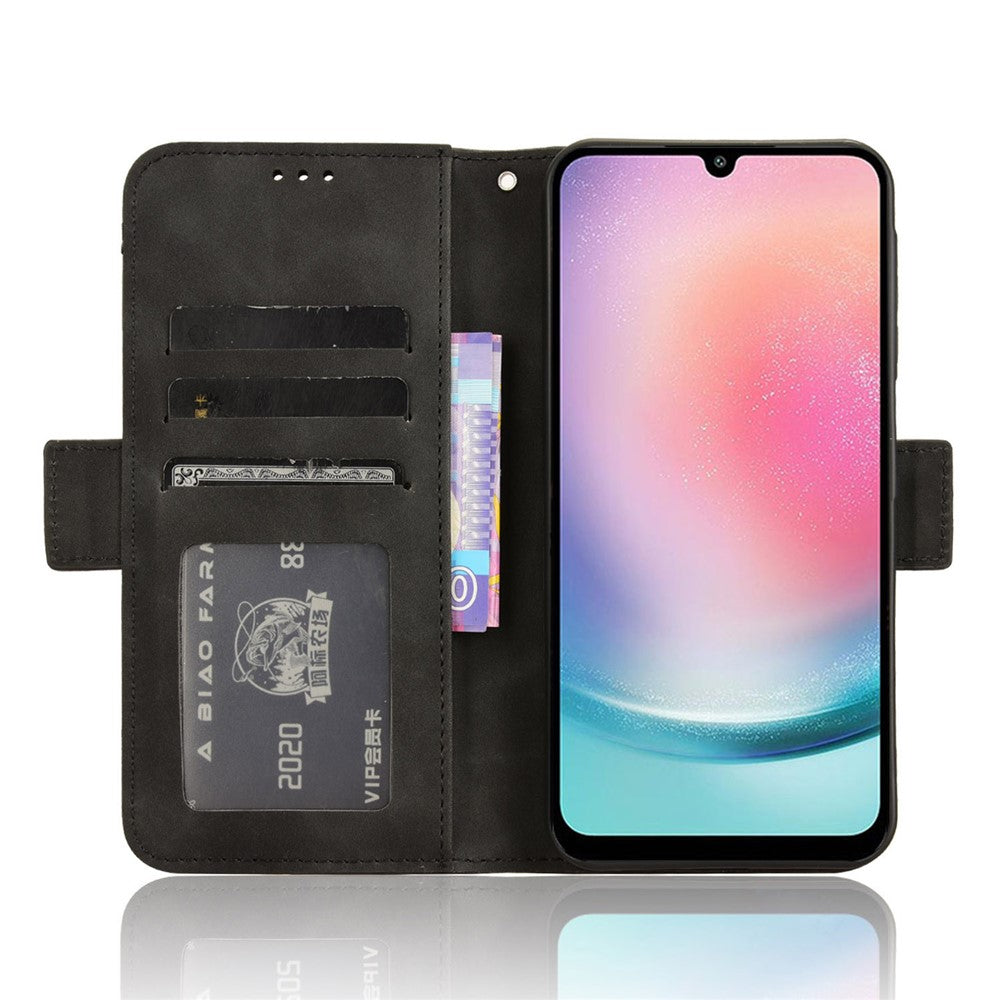 For Samsung Galaxy A25 5G (Global) (161.0 x 76.5 x 8.3mm) Cell Phone Case Scratch-resistant Wallet Leather Stand Cover