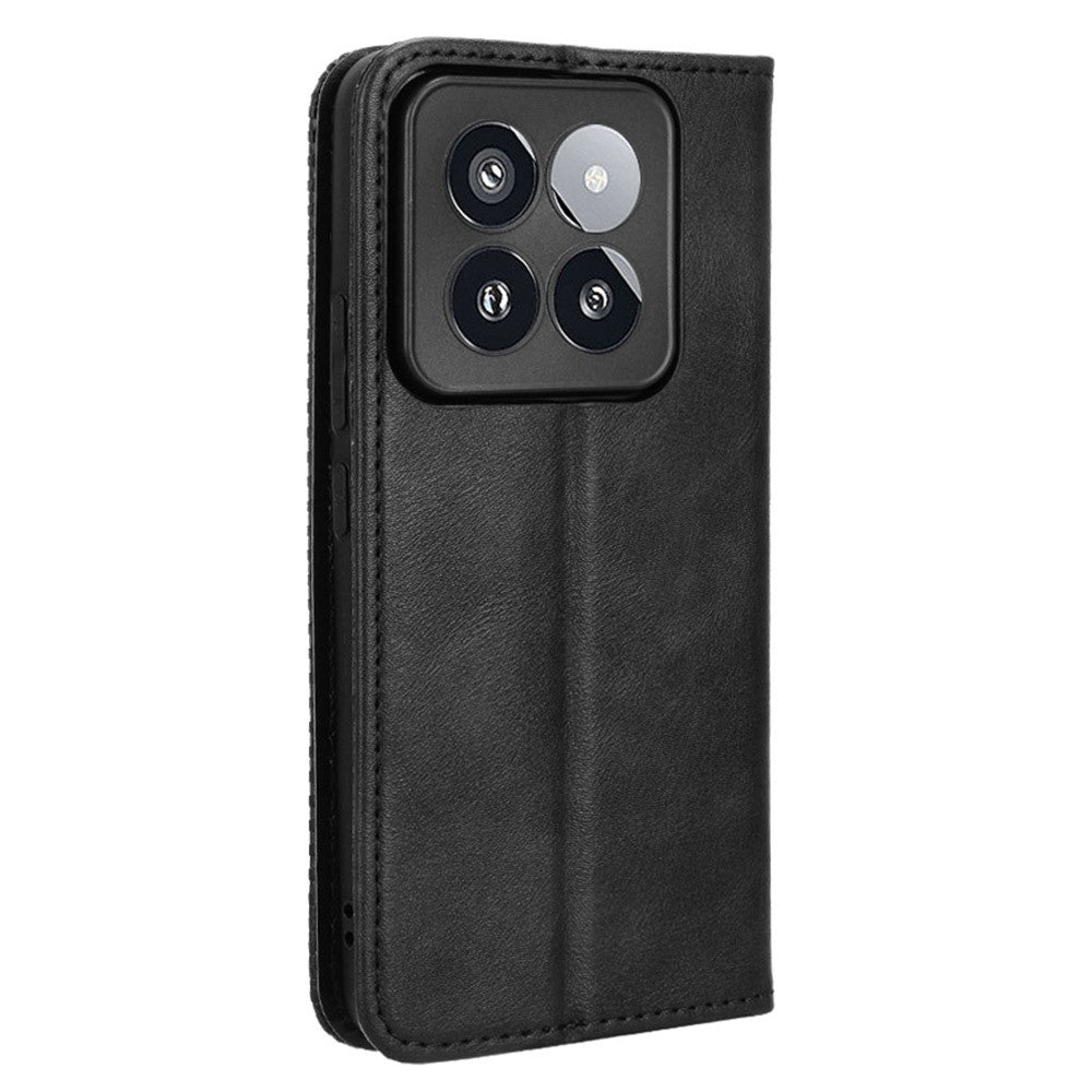 For Xiaomi 14 Pro Case Magnetic Auto Closing Retro Phone Wallet Cover
