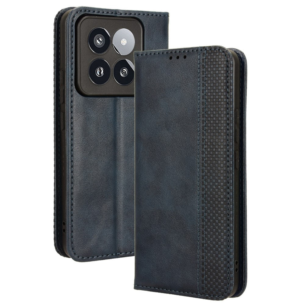 For Xiaomi 14 Pro Case Magnetic Auto Closing Retro Phone Wallet Cover