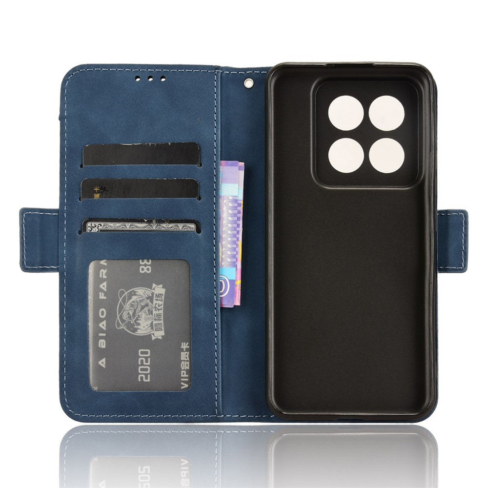 For Xiaomi 14 Pro Case Anti-scratch Leather Smart Phone Cover with Multiple Card Slots